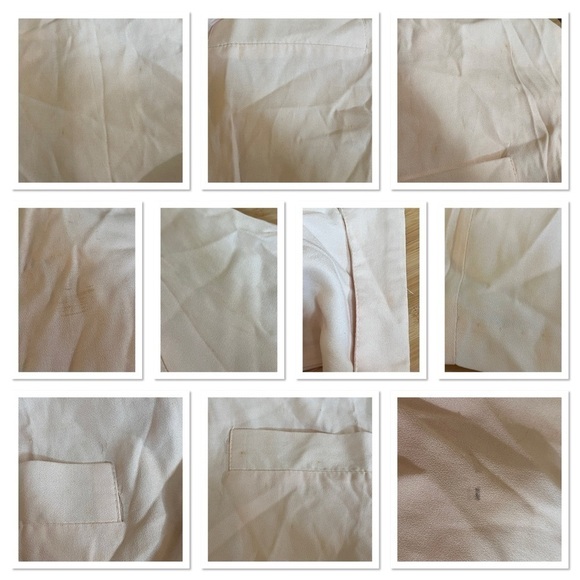 Vintage 80s Nina Piccalino Three-Button Blouse Soft Pink 16 - Picture 6 of 8